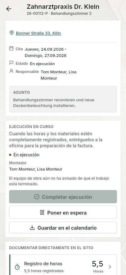 QuickQuote: ejecución del trabajo en un smartphone
