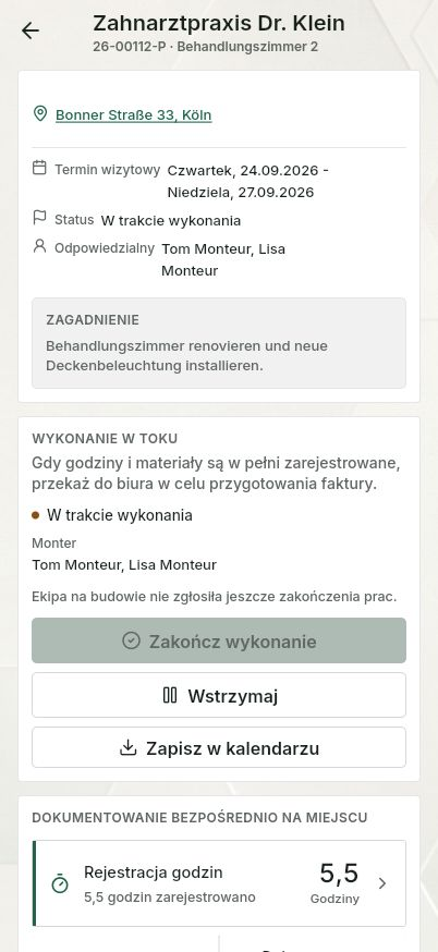 QuickQuote: Realizacja zlecenia na smartfonie