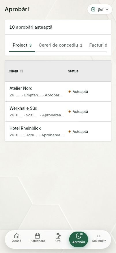 QuickQuote: Aprobări pe un smartphone