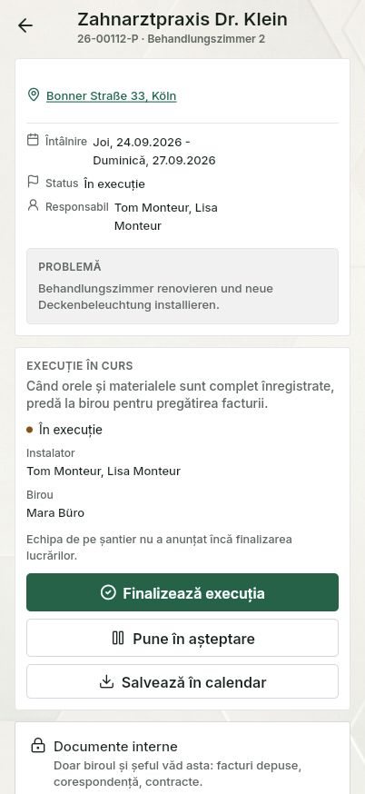QuickQuote: Prezentarea proiectului pe un smartphone